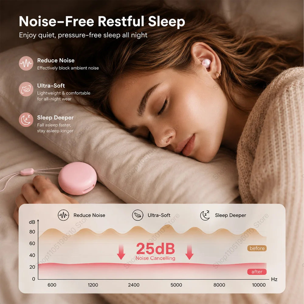 30 dB Silicone Earplugs – Sleep, Work & Travel | LOOPLUNN