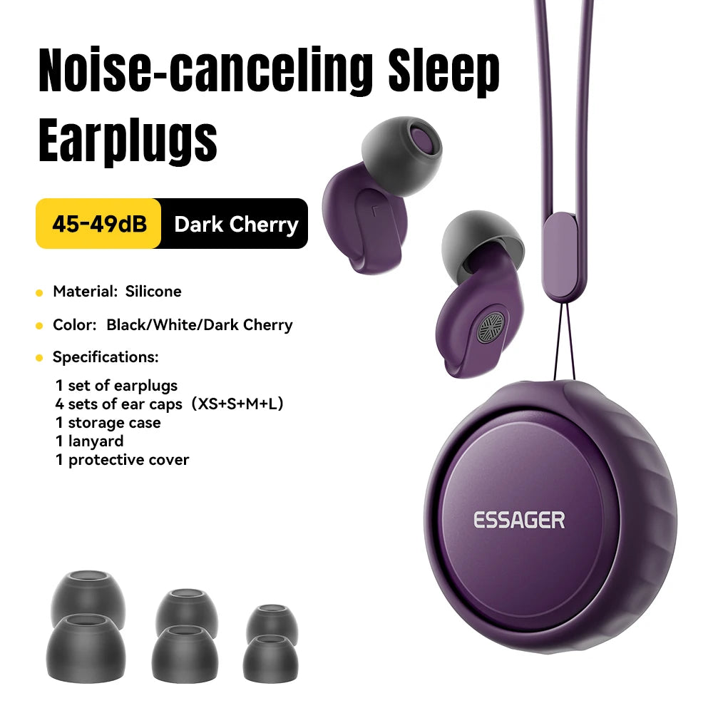Essager Noise-Blocking Earplugs 45-49 dB – Sleep, Work & Travel | LOOPLUNN