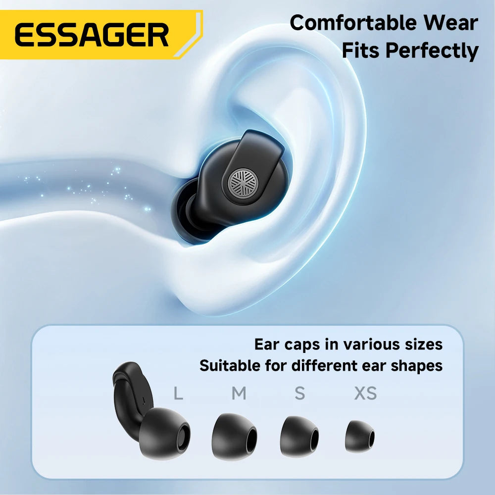 Essager Noise-Blocking Earplugs 45-49 dB – Sleep, Work & Travel | LOOPLUNN