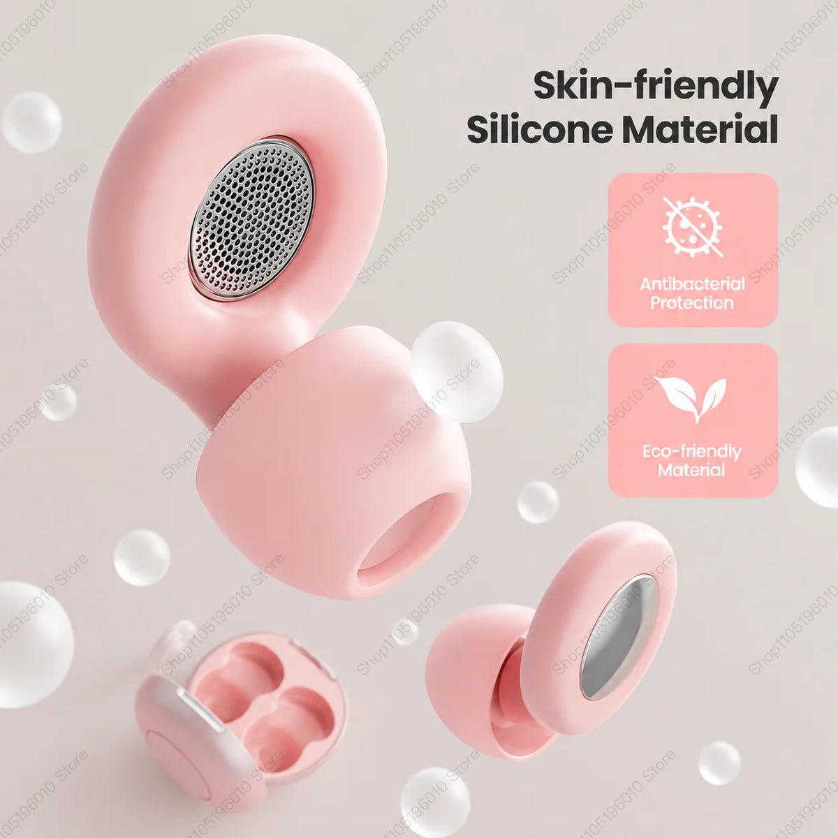 30 dB Silicone Earplugs – Sleep, Work & Travel | LOOPLUNN