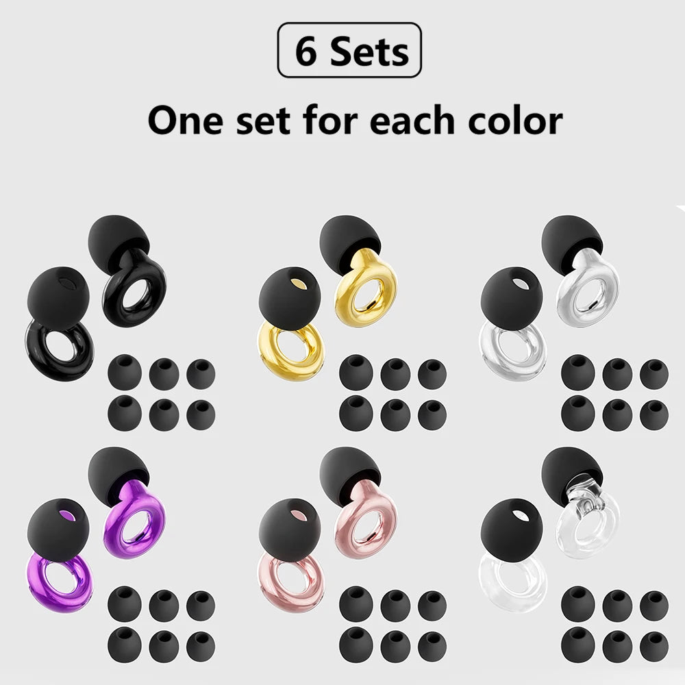 Quiet Ear Plugs for Noise Reduction for Sleeping Silicone Ear Plugs for Swimming Motorbike Noise Filtering Ear Plugs