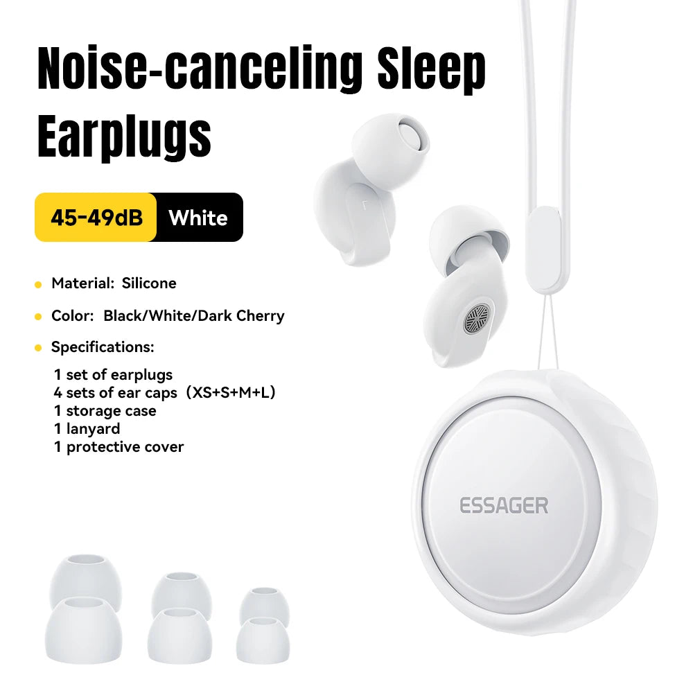 Essager Noise-Blocking Earplugs 45-49 dB – Sleep, Work & Travel | LOOPLUNN