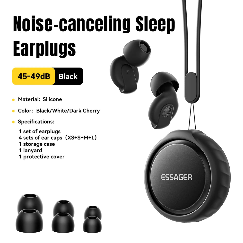 Essager Noise-Blocking Earplugs 45-49 dB – Sleep, Work & Travel | LOOPLUNN