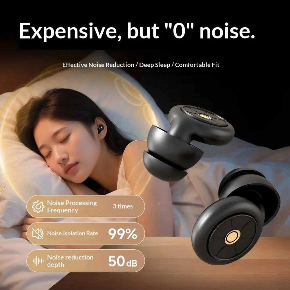 Waterproof Silicone Earplugs with Powerful Filter Noise Cancelling Sound Insulation for Ultra Quiet Sleep And Studying
